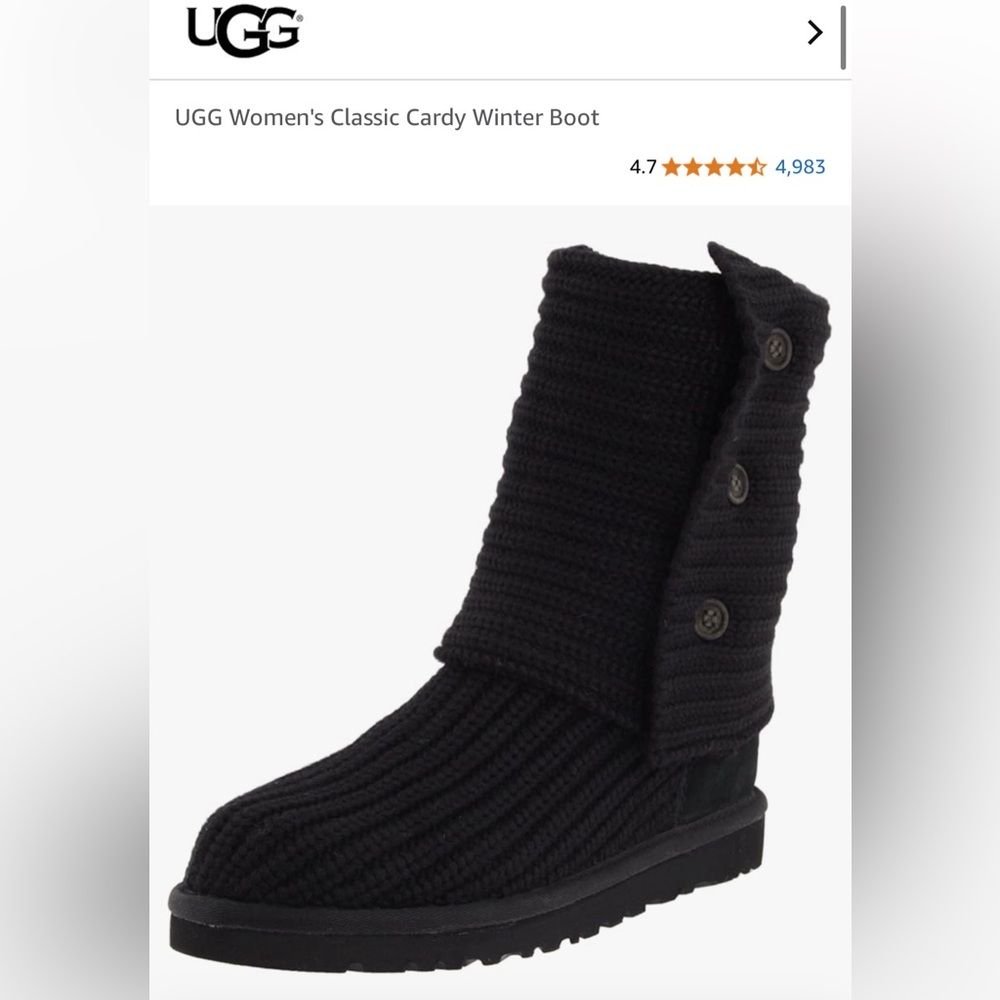 Ugg Classic Cardy Boot in Black